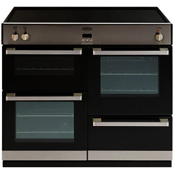 Belling DB4 100Ei Induction Hob Range Cooker, Stainless Steel
